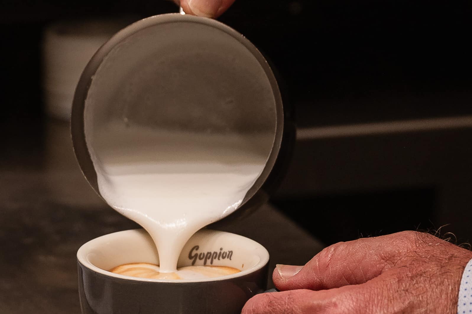 Cappuccino al bar Goppion
