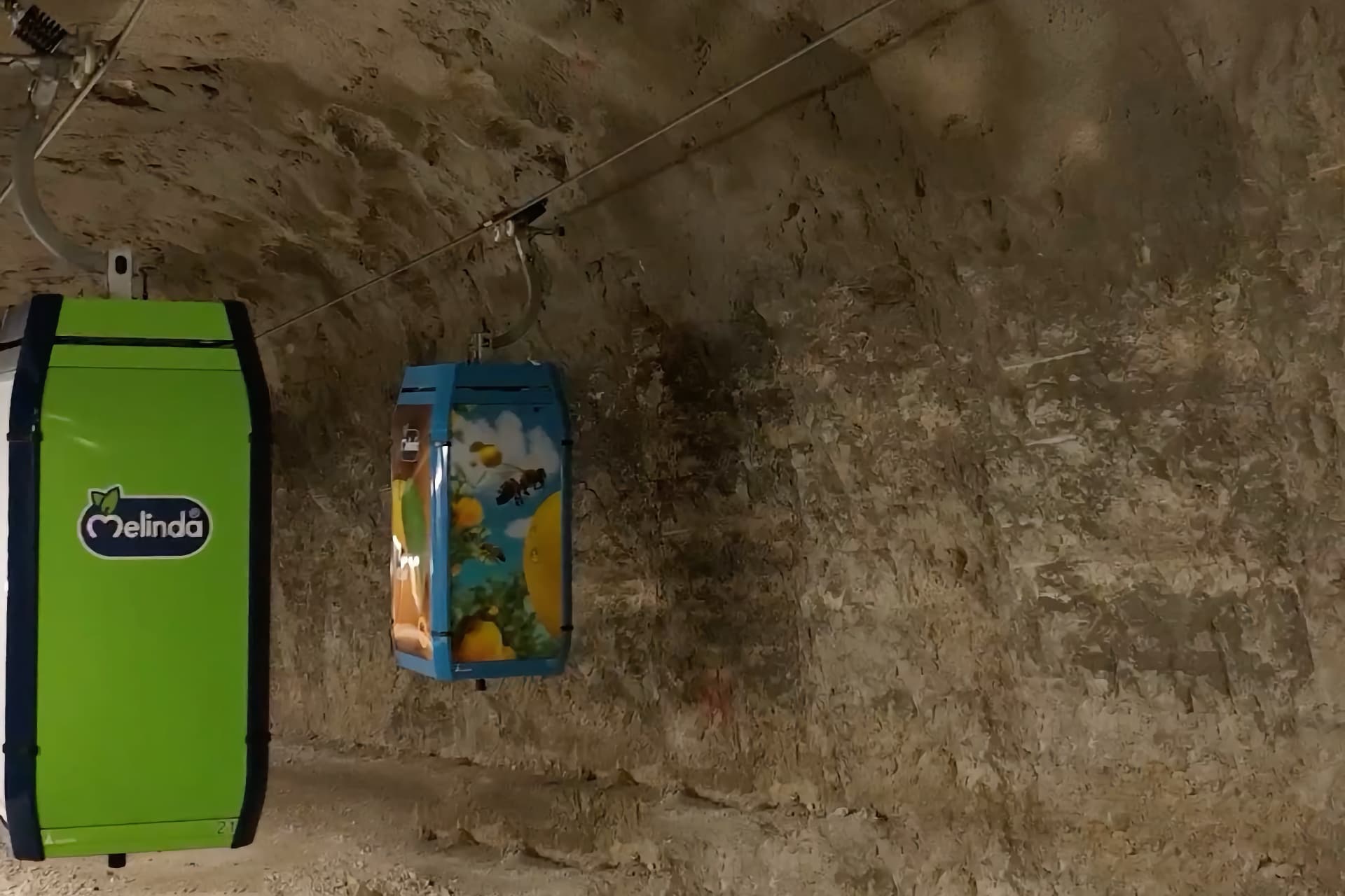 Funivia per le celle ipogee