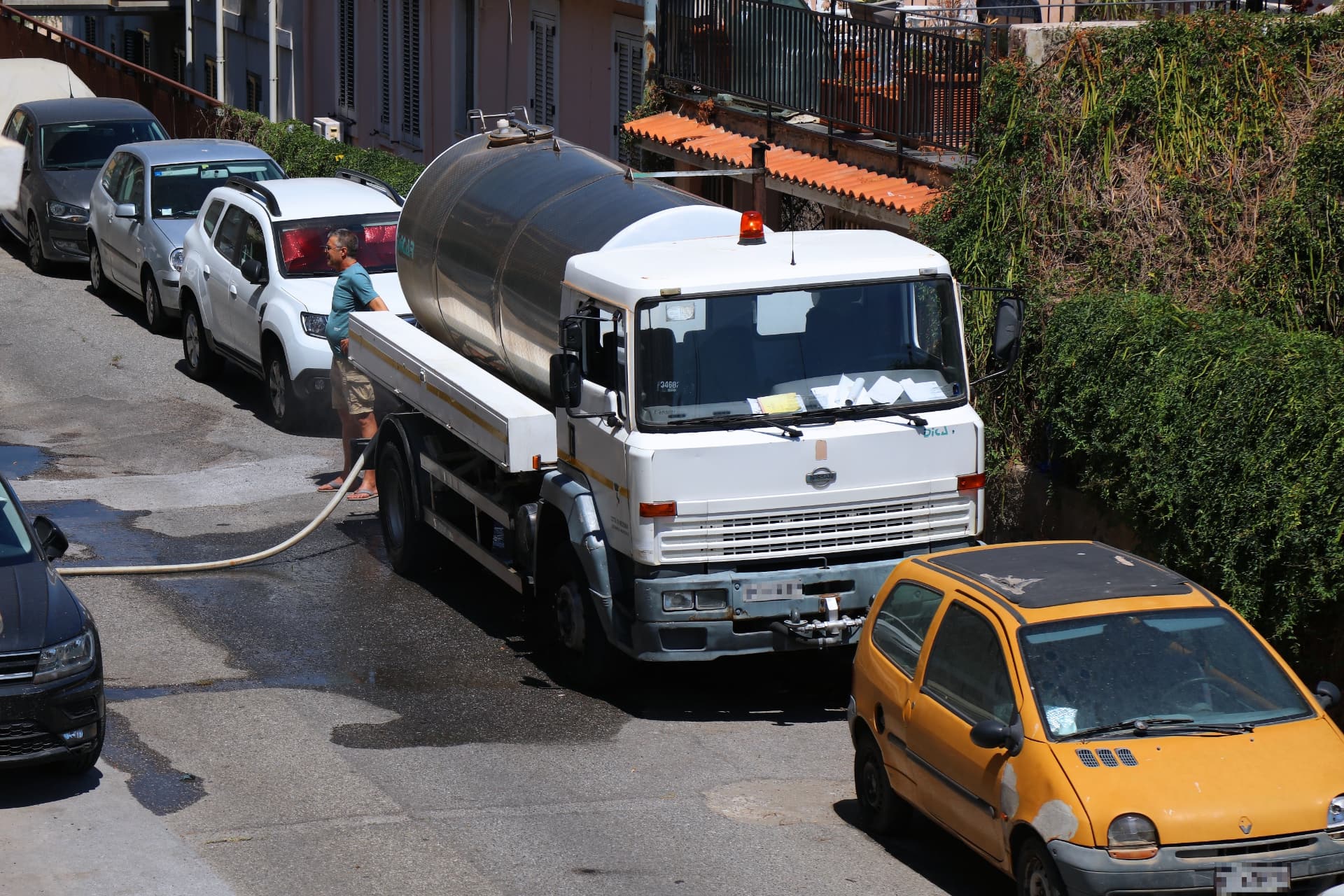 Approvvigionamento con cisterna in Sicilia