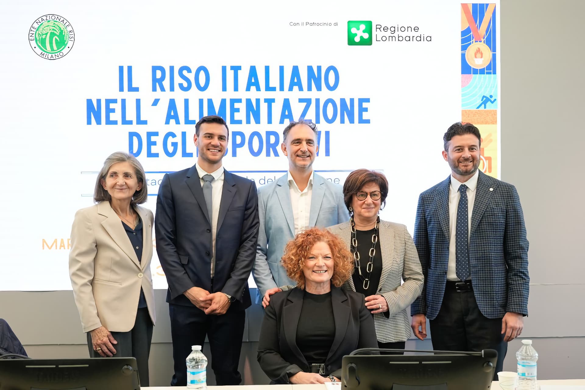 Da sx: Claudia Giordani, Amedeo Bagnis, Alessandro Beduschi, Francesca Porcellato, Natalia Bobba e Antonio Galatà