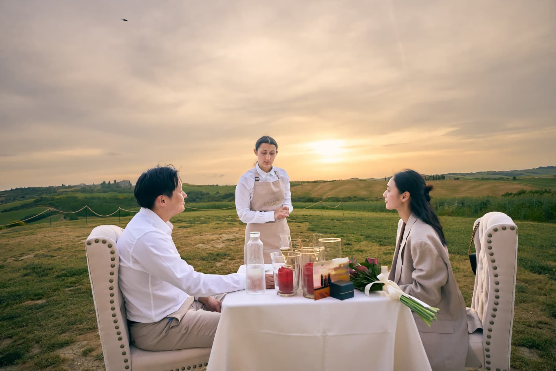Cena all'aperto a Vitaleta