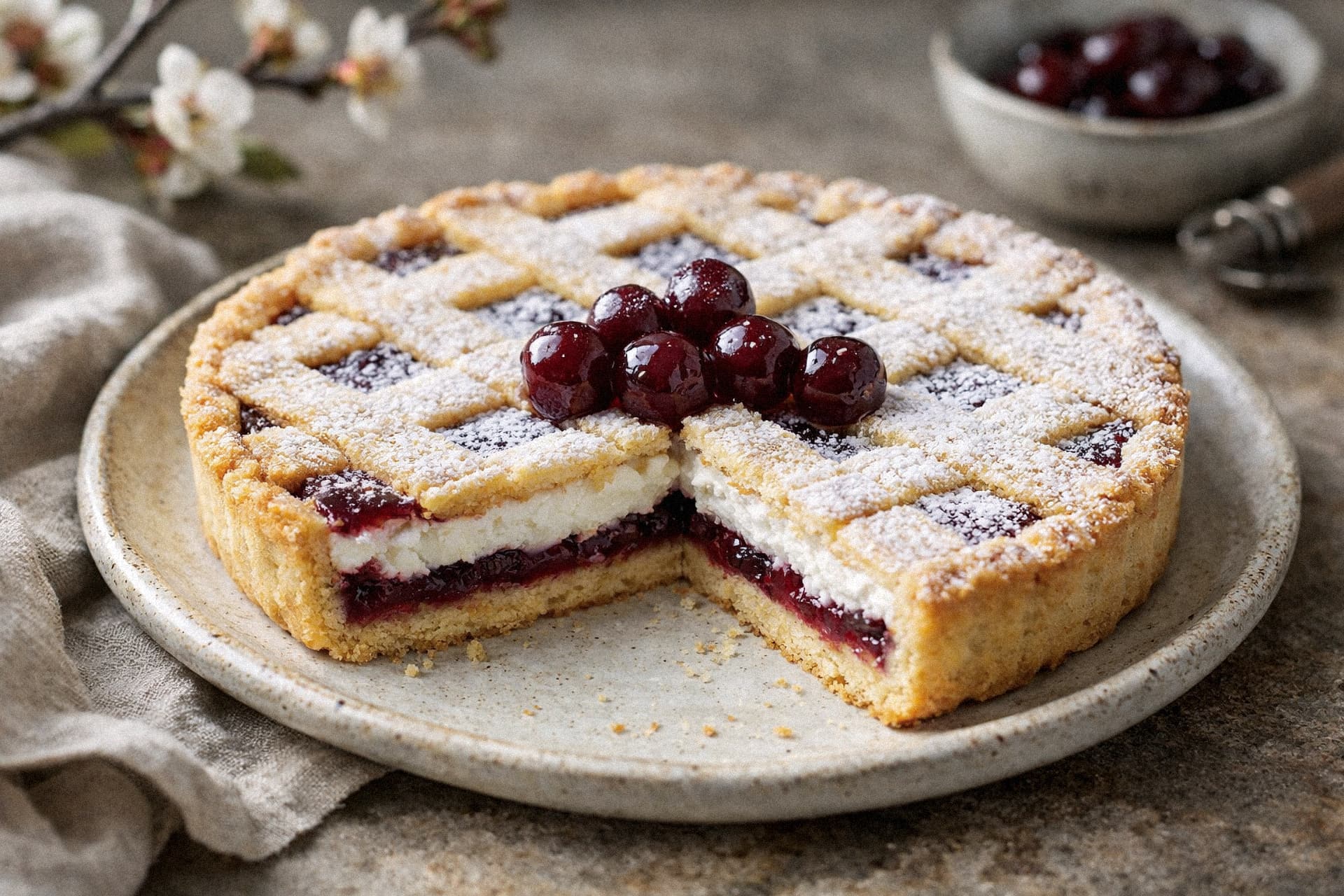 Crostata di visciole