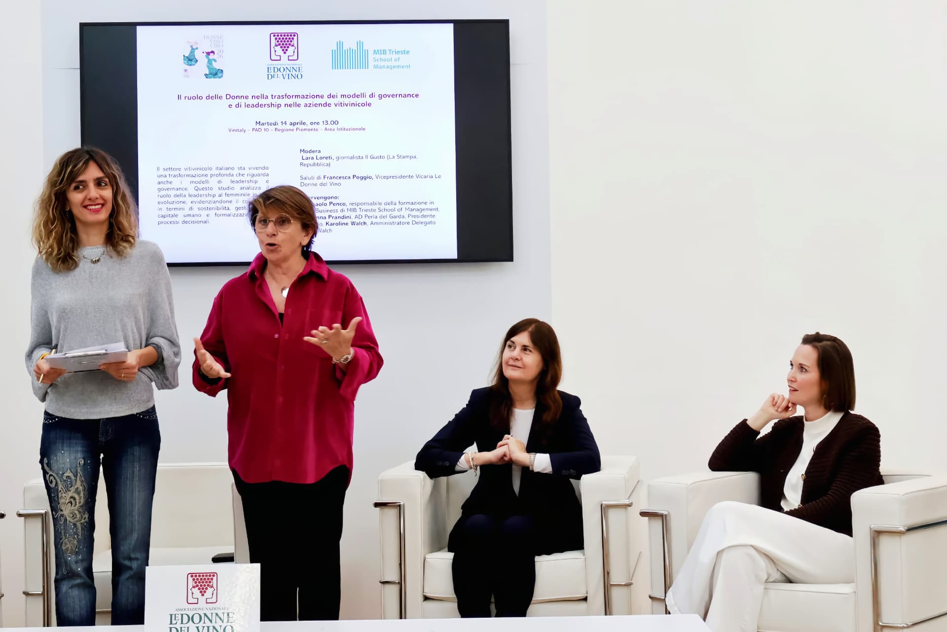 Lara Loreti, Francesca Poggio, Giovanna Prandini e Karoline Walch