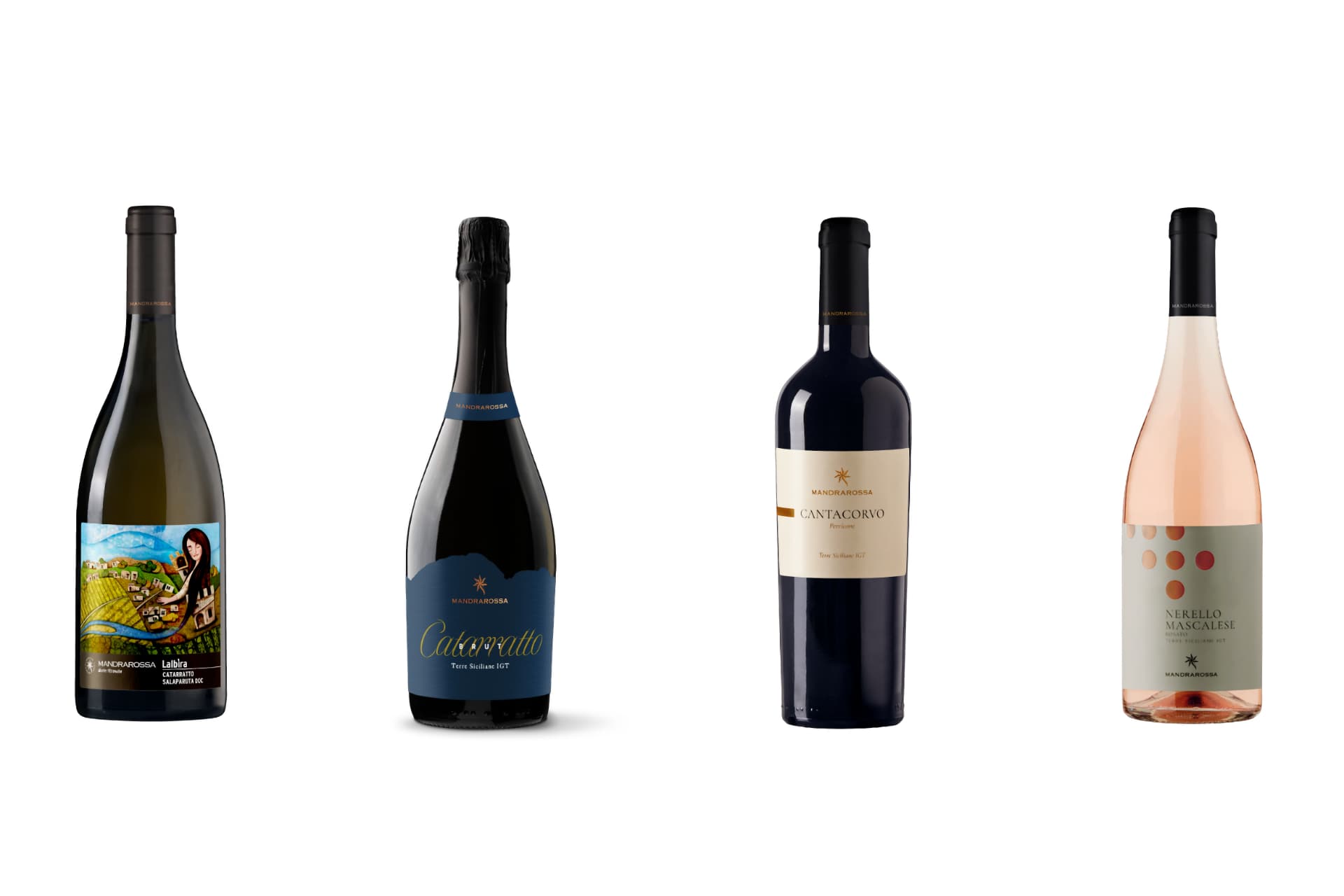 Nuovi vini Mandrarossa - Lalbìra, Catarratto Brut, Cantacorvo, Nerello Mascalese Rosato
