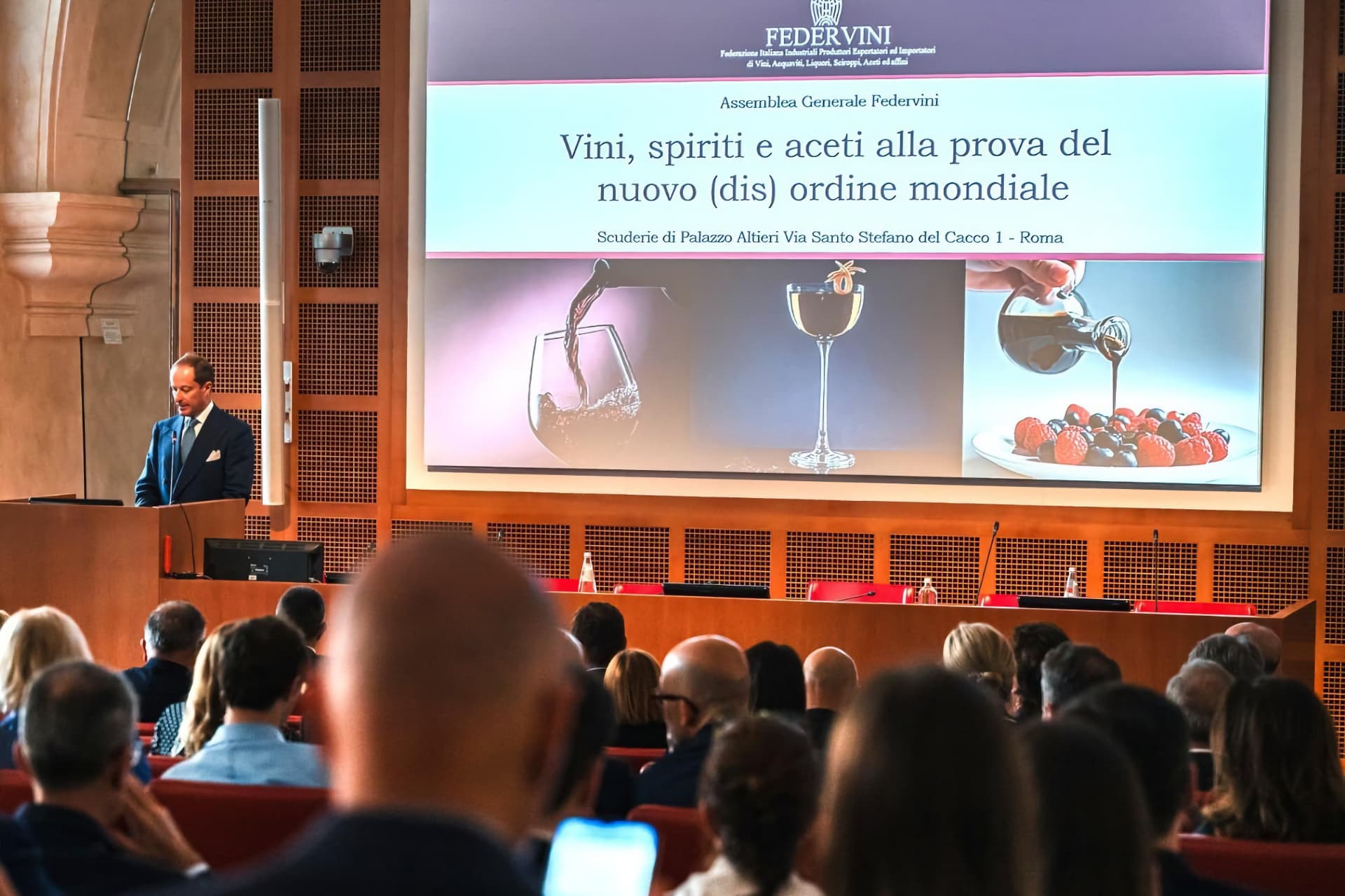 Giacomo Ponti durante il suo intervento