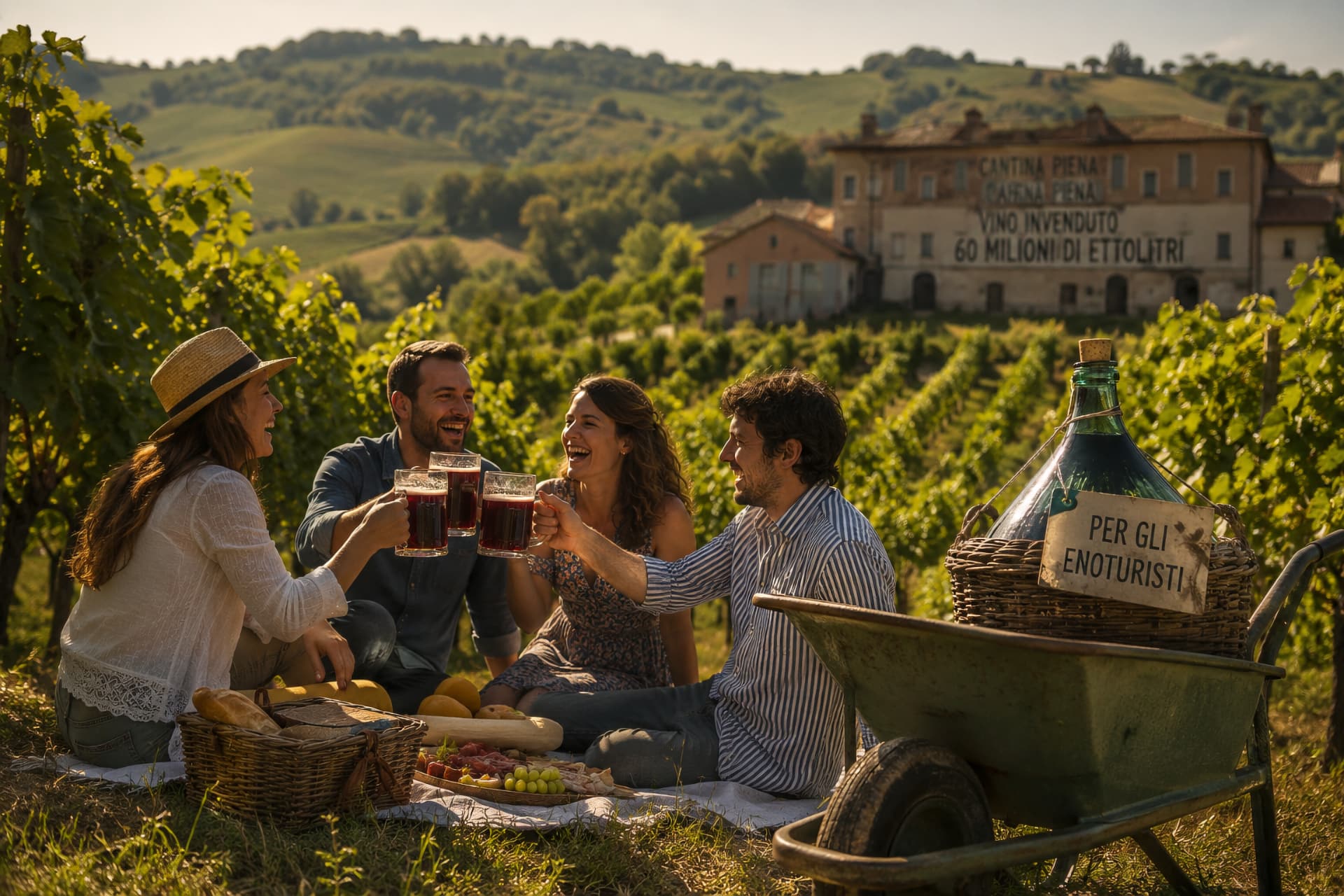 Enoturismo crisi del vino