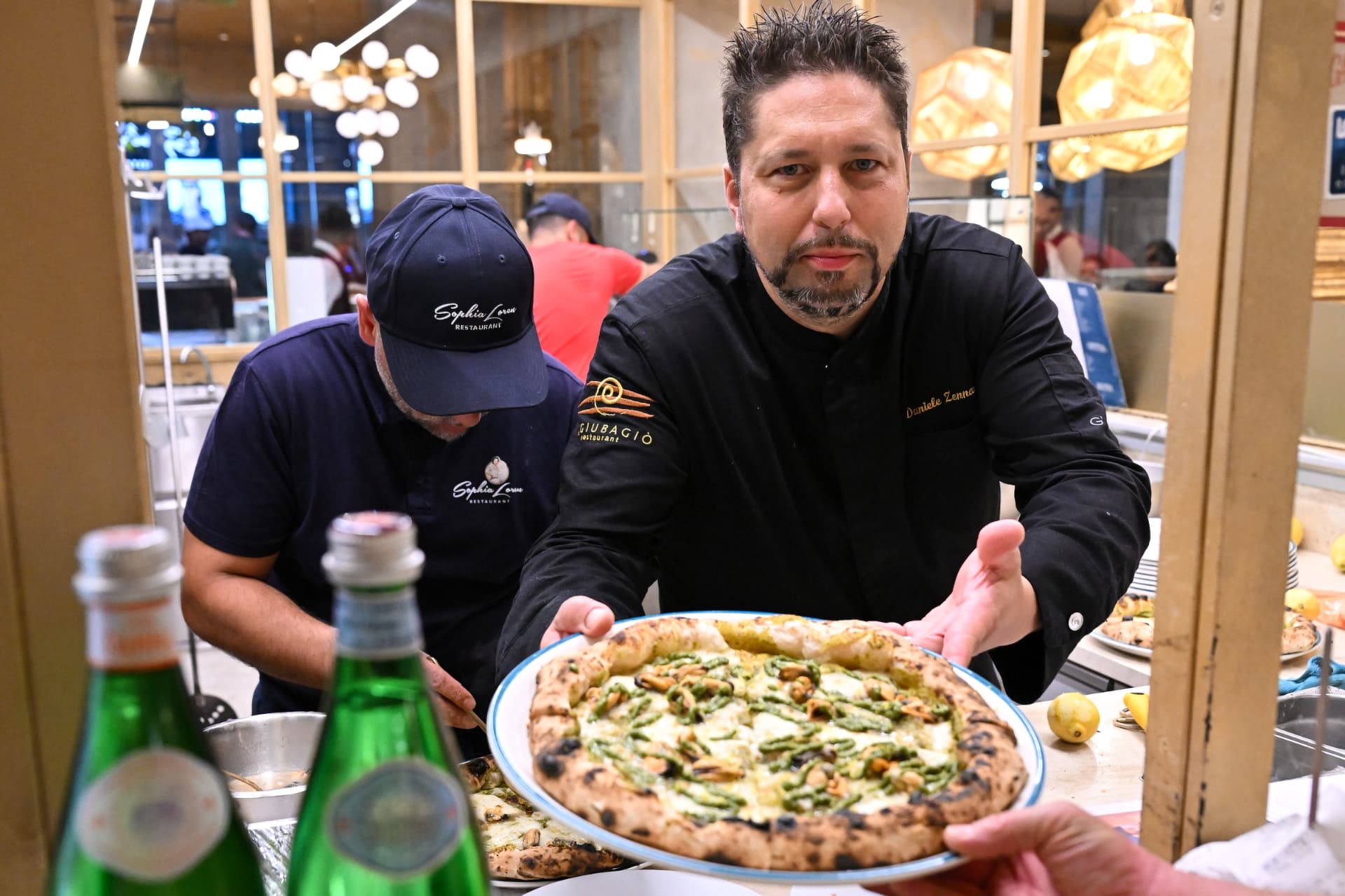 The San Pellegrino Table - Pizza Bianca con zucchine e cozze