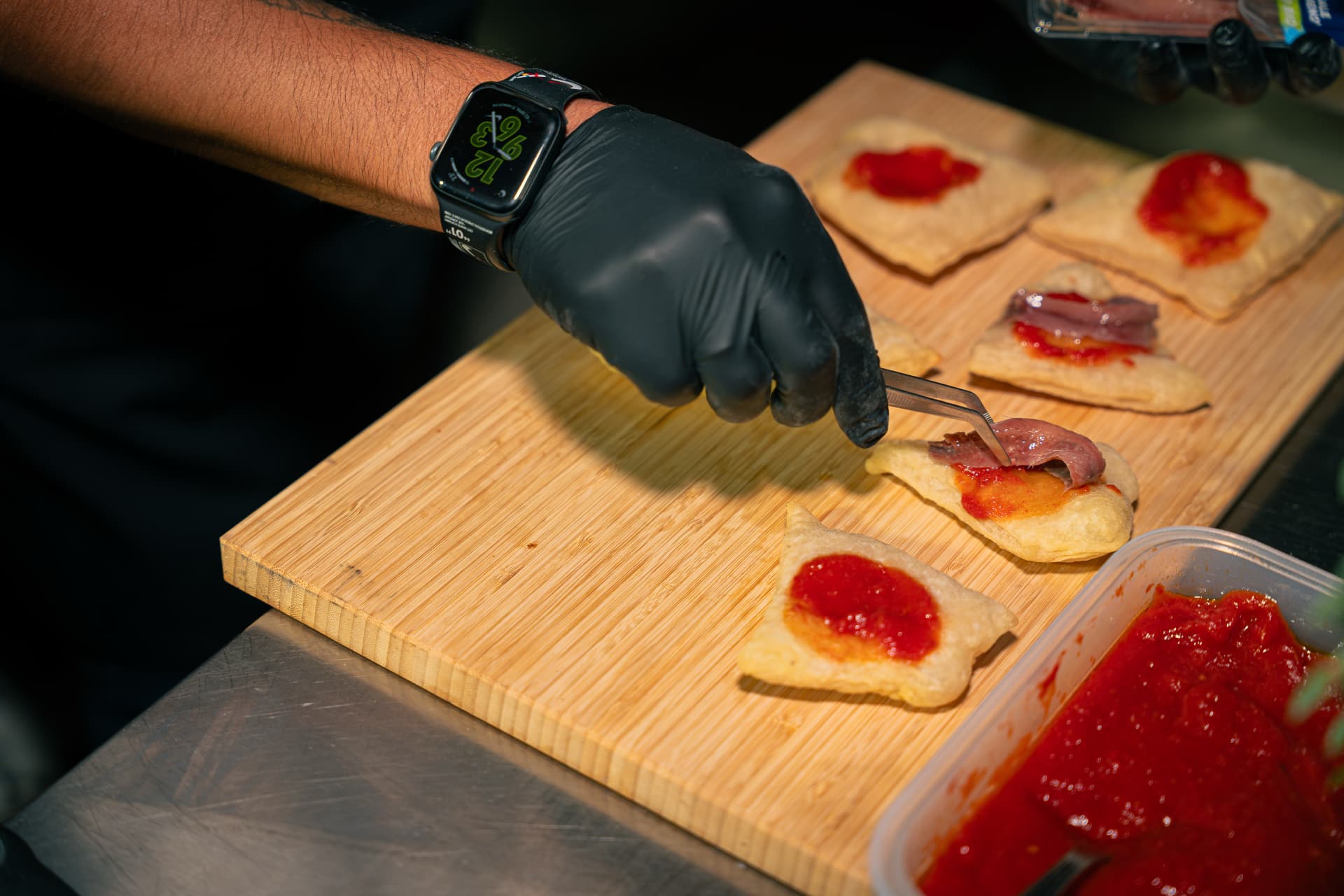 Bite pizza gourmet con le alici Rizzoli