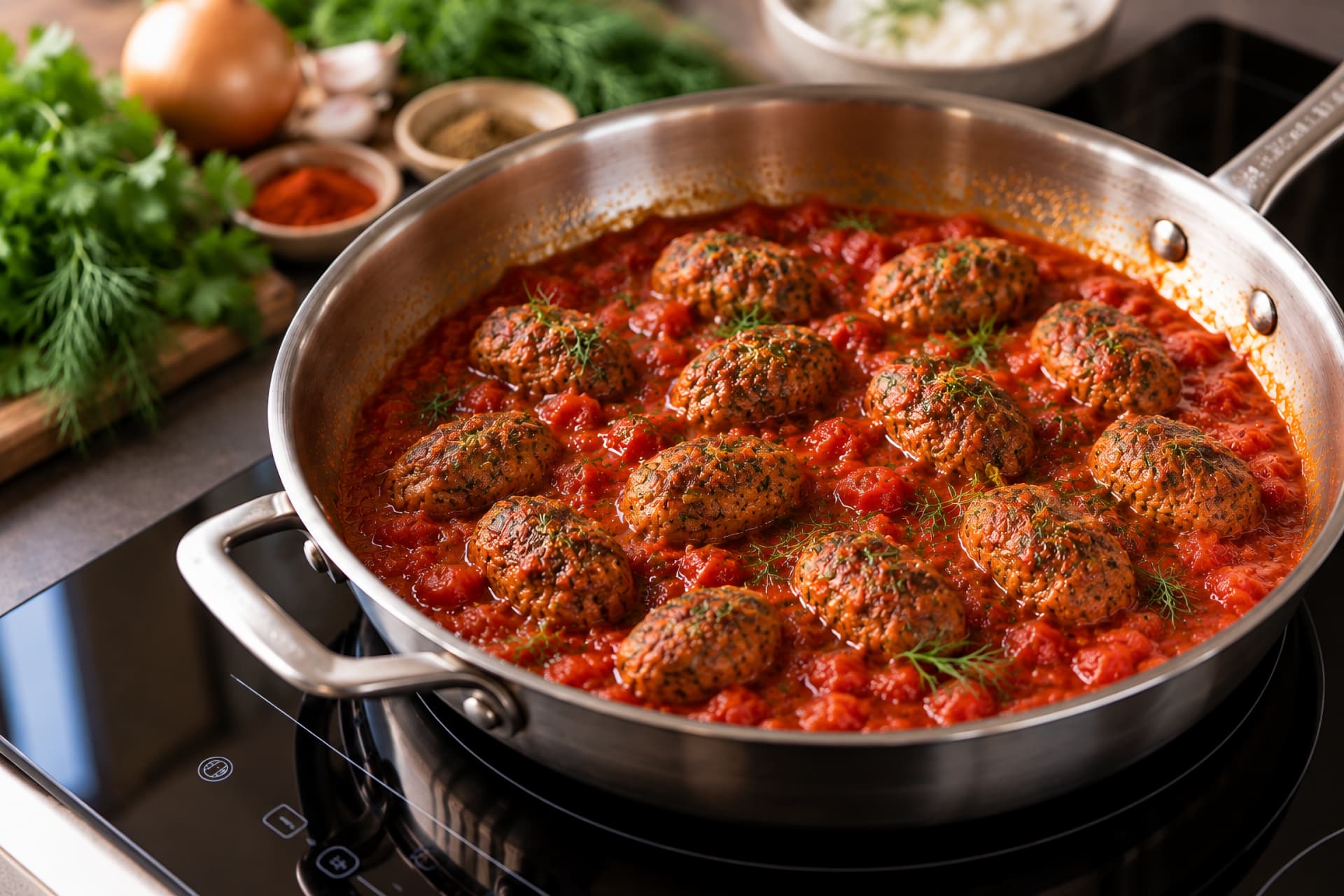 polpette speziate al pomodoro