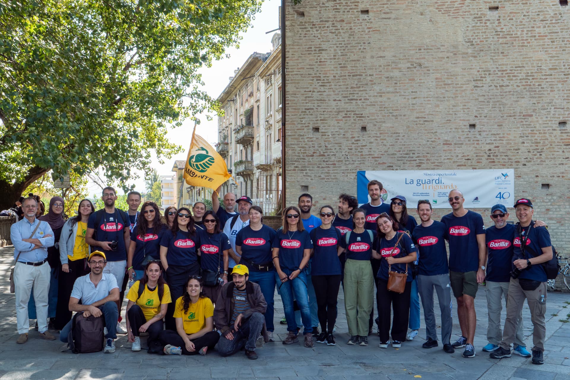 Il gruppo Barilla e Legambiente - foto CralBarilla