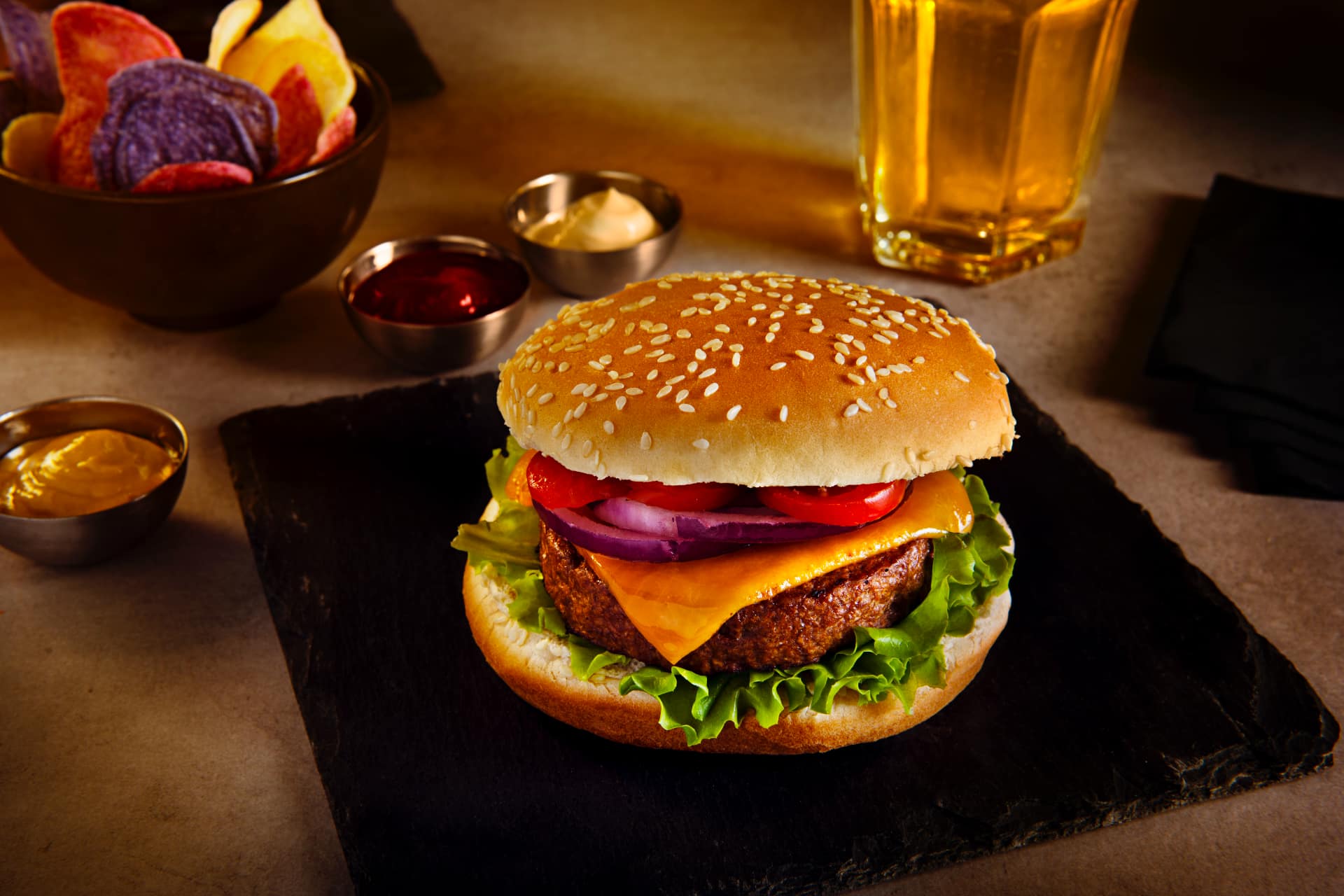 Hamburger  realizzato con Farmo Fibrepan