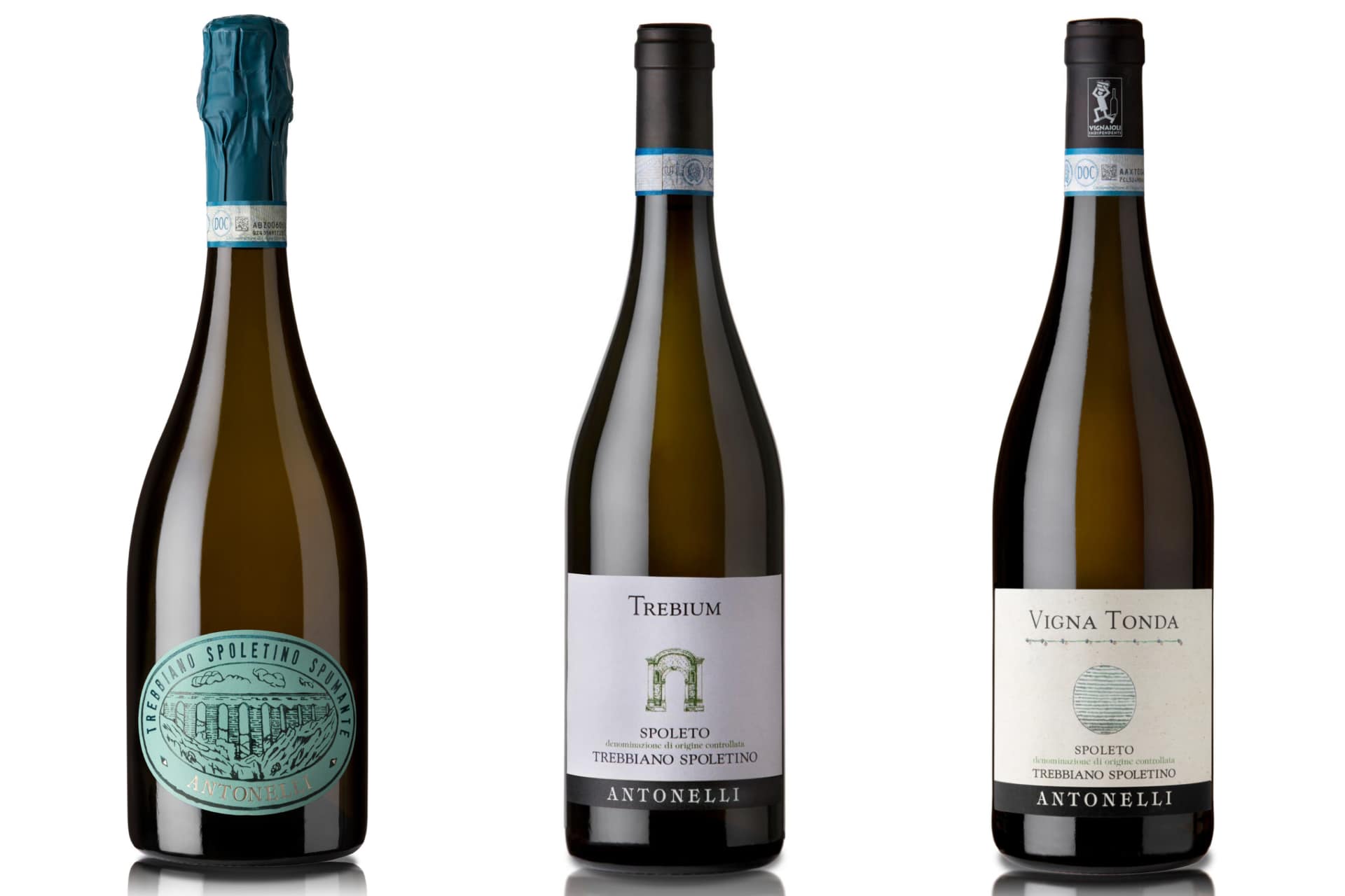 I tre vini ottenuti dal Trebbiano Spoletino