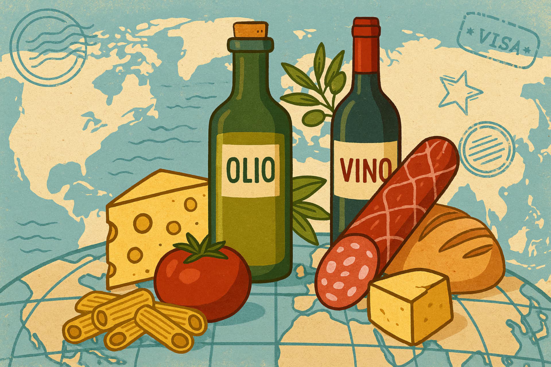 Export italiano agroalimentare ancora trainante