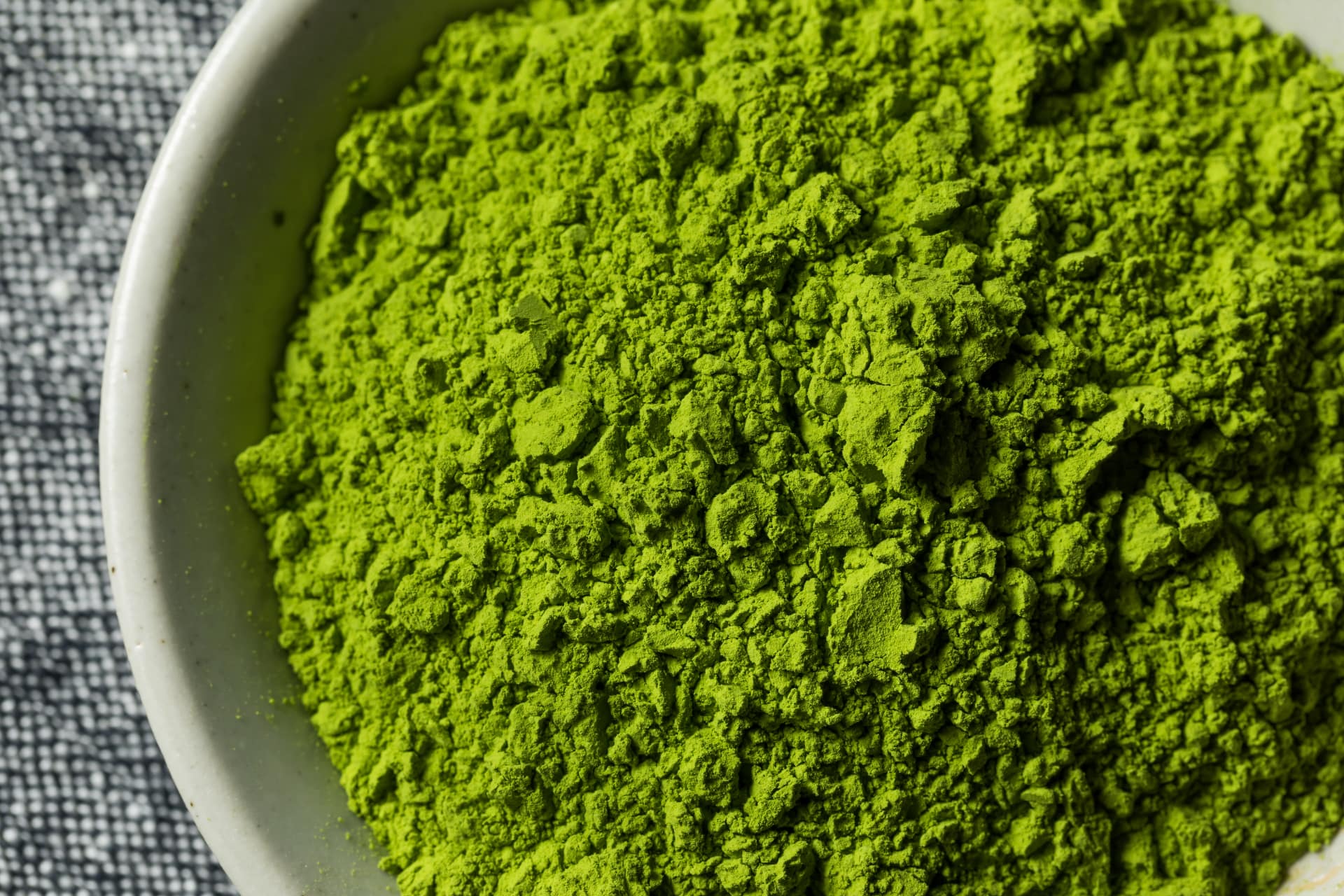 Tè matcha in polvere