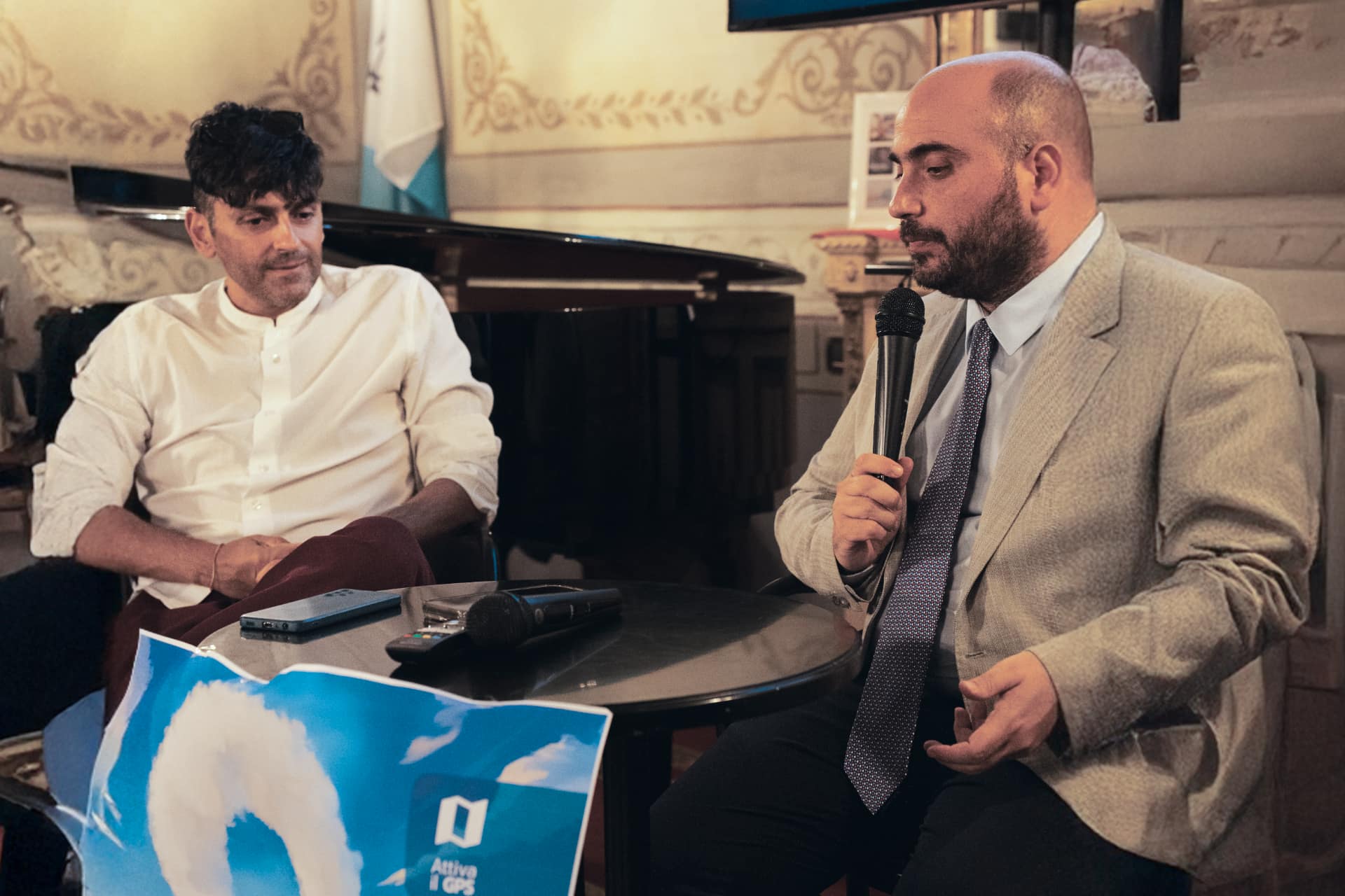 Fabio Viola e Giuseppe Pitta durante la presentazione del progetto