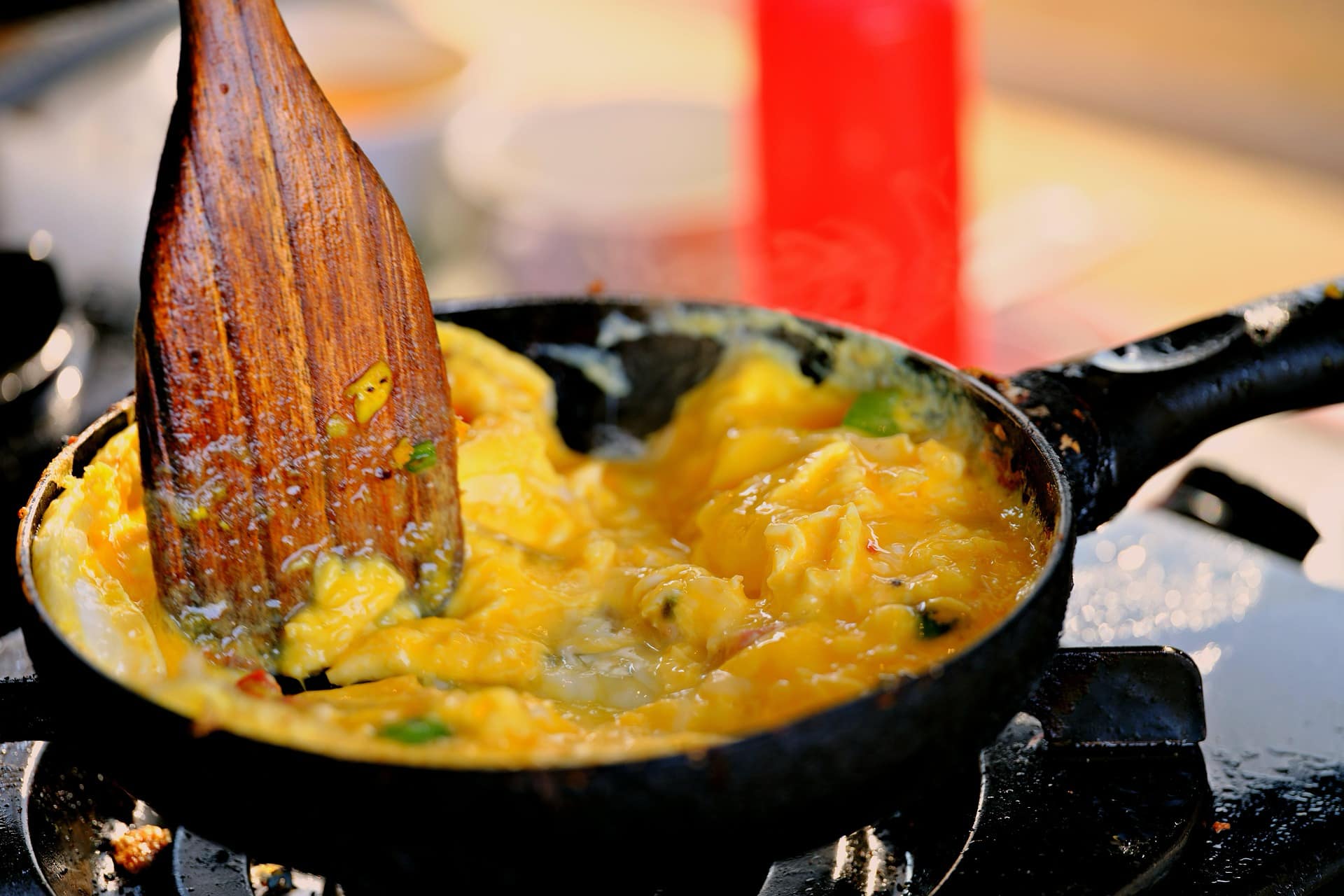 Preparazione di una omelette