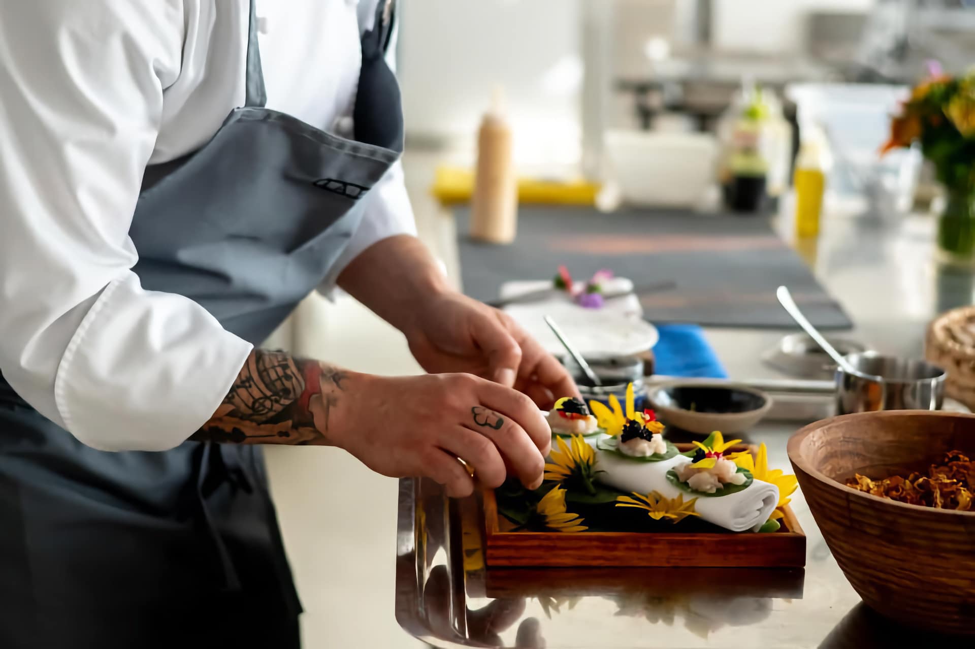 Alessandro Scardina in cucina