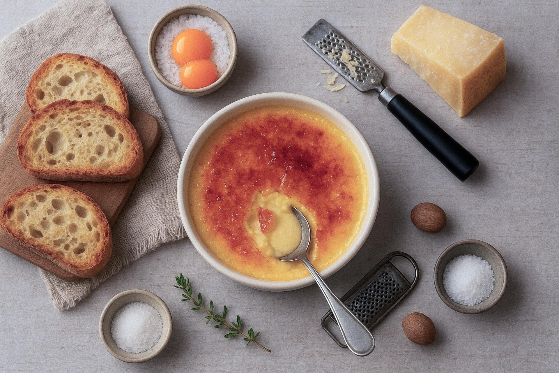 Crème Brûlée Parmigiano