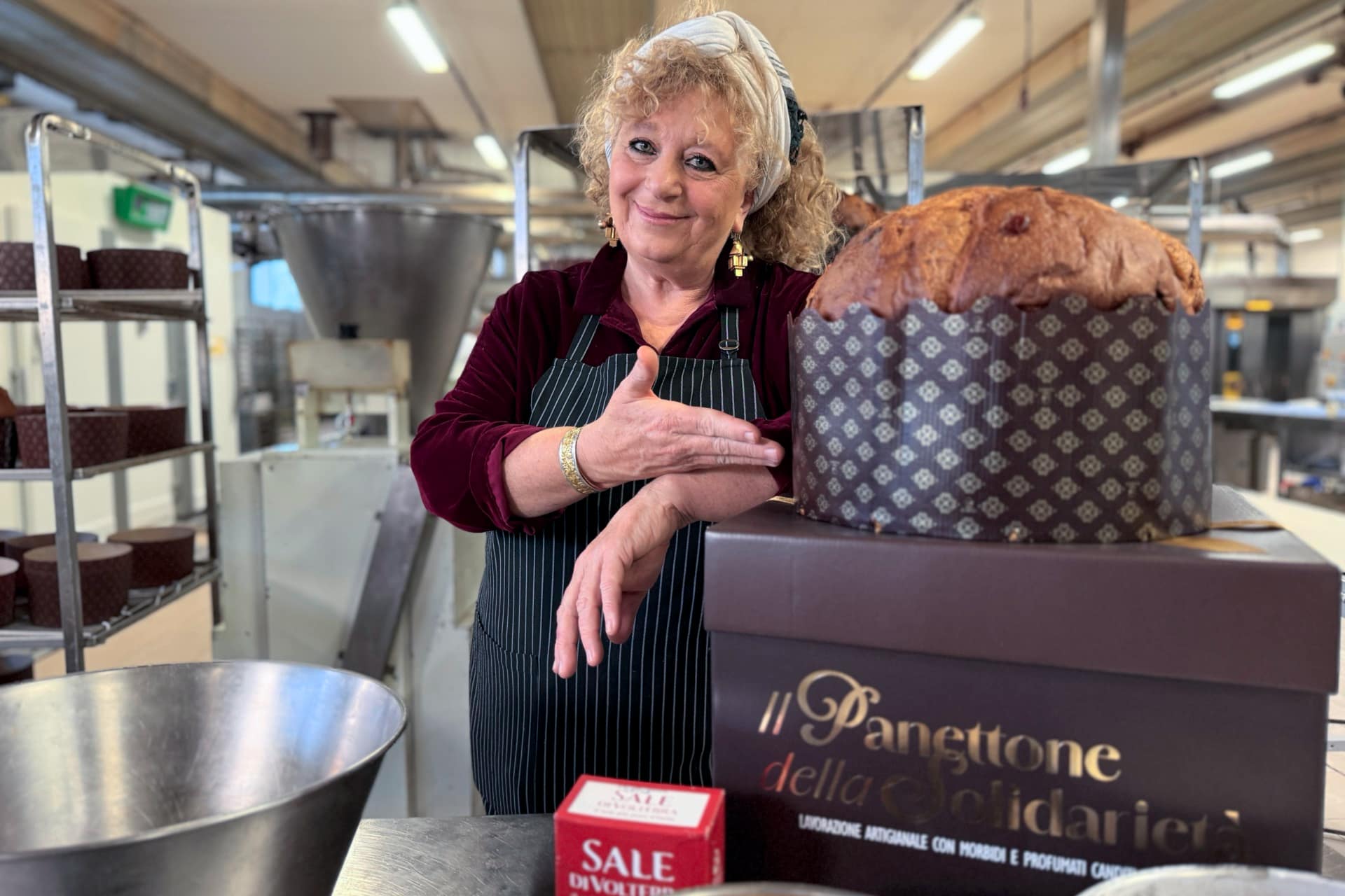 Luisanna Messeri con il suo panettone