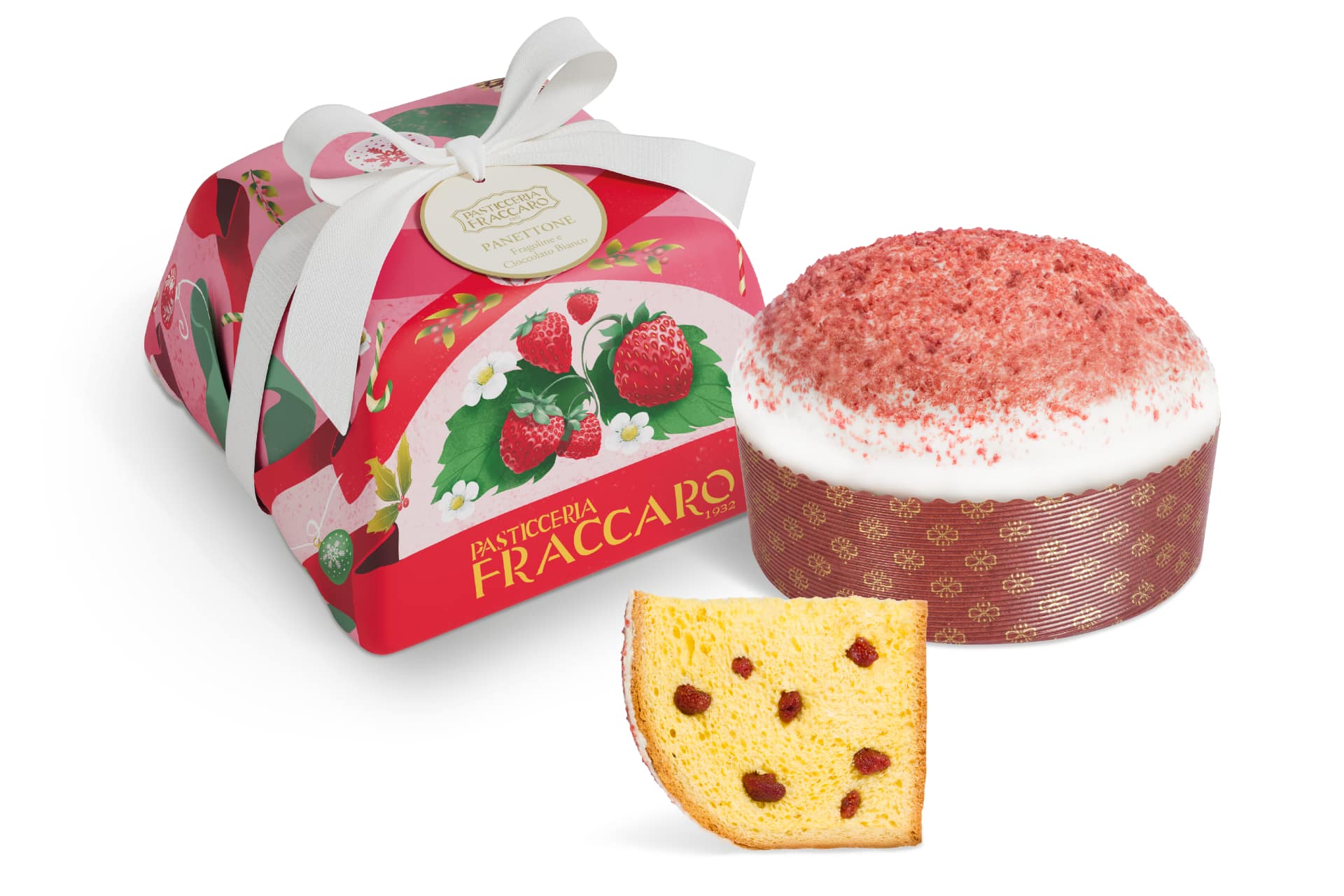 Panettone Fragoline e Cioccolato Bianco