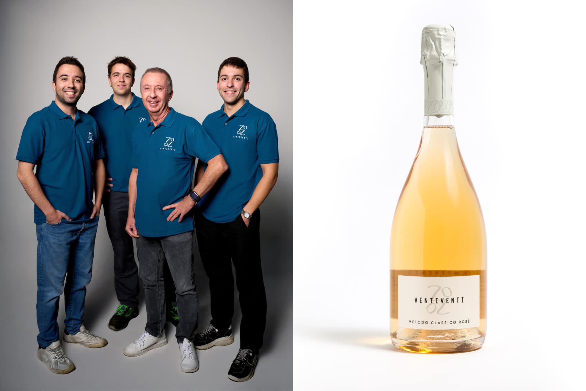 Riccardo, Tommaso, Vittorio e Andra Razzaboni - Ventiventi Rosé
