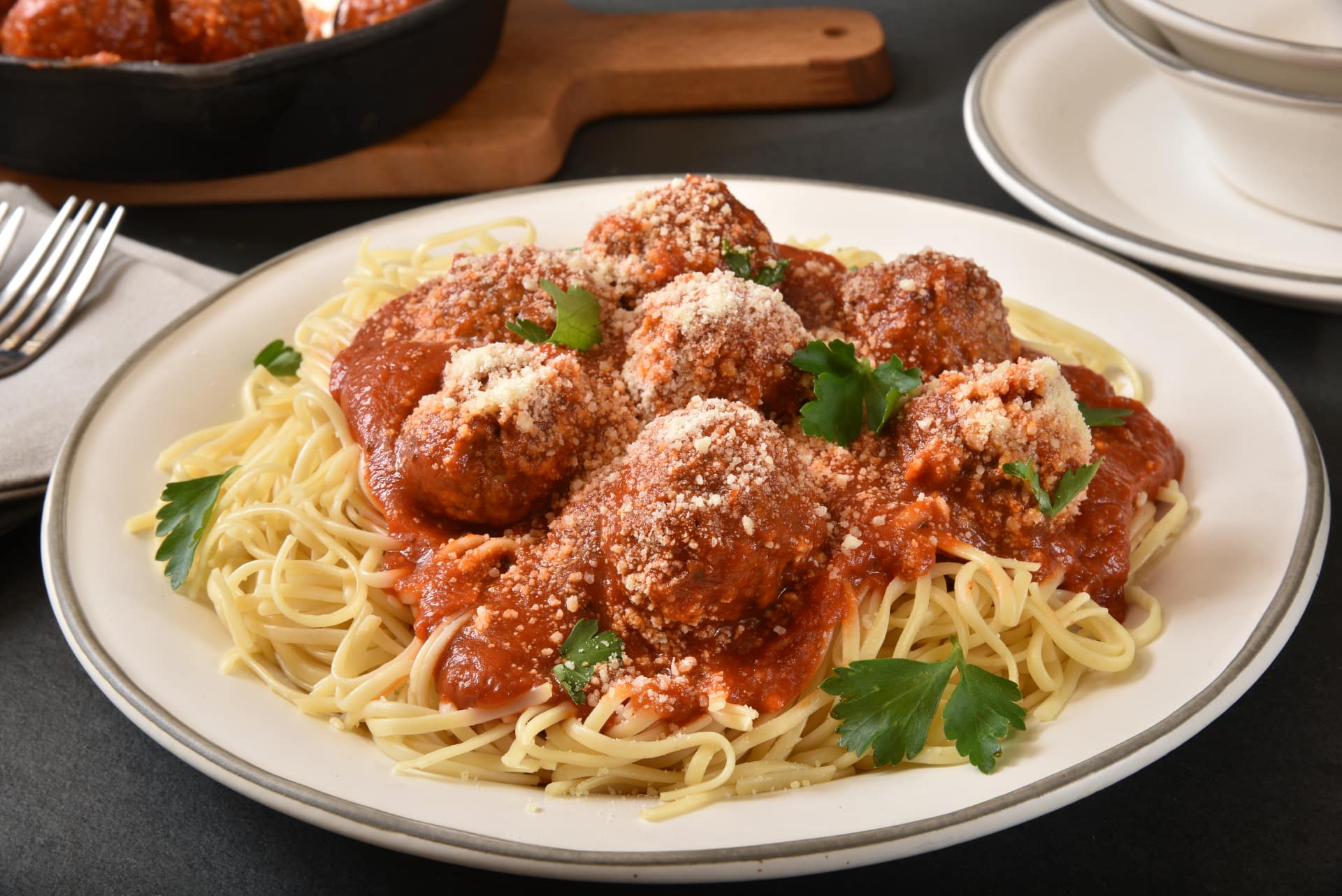 Spaghetti con polpette